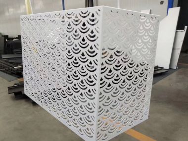 Cubierta de aluminio para aire acondicionado